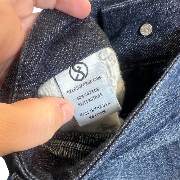 Dylan George & Co. Womens Size 26 "Sandra Baby Boot" Dark Wash Jeans USA Made - Picture 5 of 14